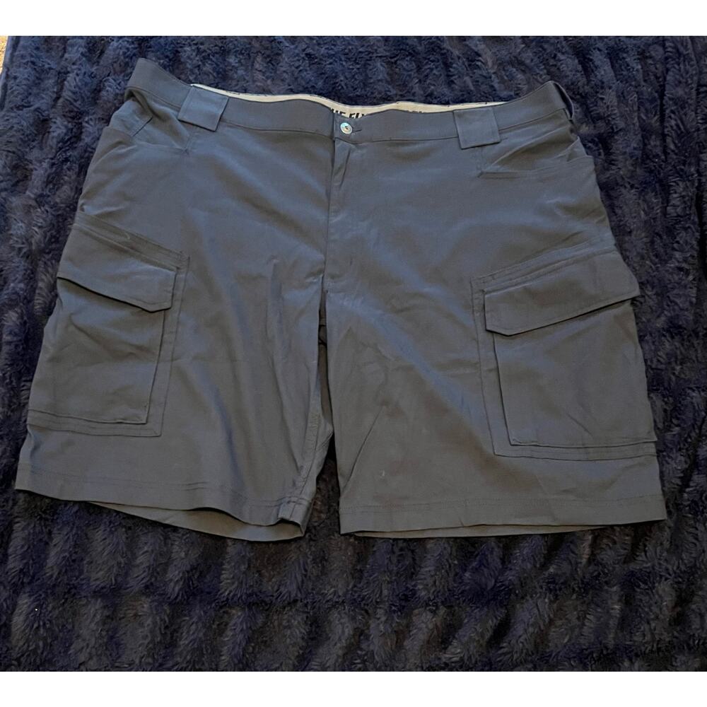 Duluth Trading Flex Dry On The Fly Cargo Shorts Mens 48 Relaxed Blue NWOT